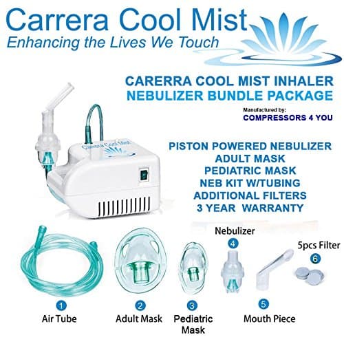 Portable_Nebulizer Machine For Kids &amp; Adults_Includes Two Masks, Kit &amp; Filters