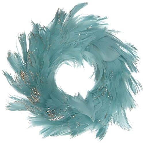 Glitterville Feather Wreath Ornament, Mint