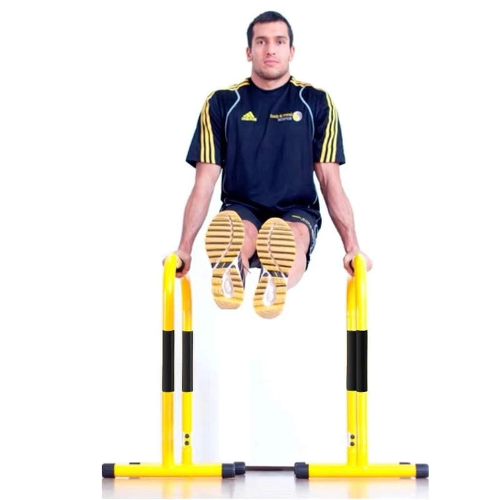 KFMJF 2 Sets Dip Bar Stand Strength Training Free Standing Power Tower Fitness Equipment for Home Gym 330 LB Weight Capacity