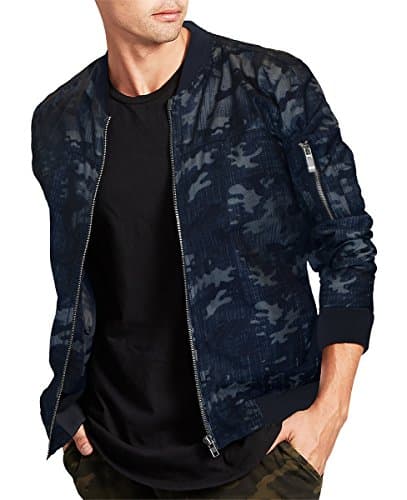 FRIED DENIM Men’s Premium Multi Style Bomber Jacket AJK45768 Navy L