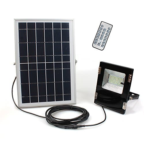 UHURU Solar Flood Light Outdoor, 96 LED Solar Intelligent Sensor Flood Light with A Remote Control, Widely Used for Landscape, Walkway, Farm, Garden, RV, Pathway, Automatic ON/Off, Waterproof