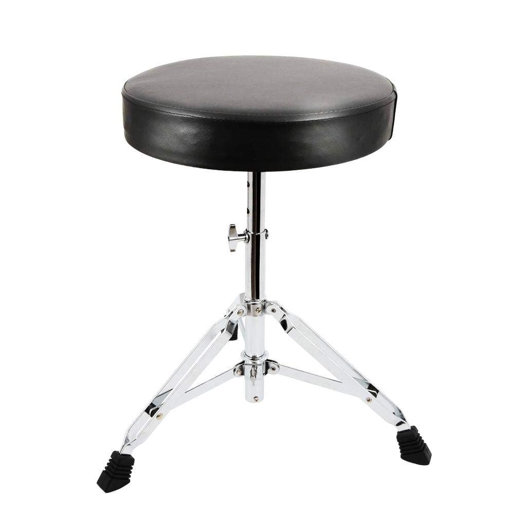 brightsen Black Folding Drum Seat Adjustable Universal Drum Throne Padded Electric Drum Kit Stool Drumming Throne Children Drum Seat Portable Height Adjustable Drumming Stools For Kids & Adult