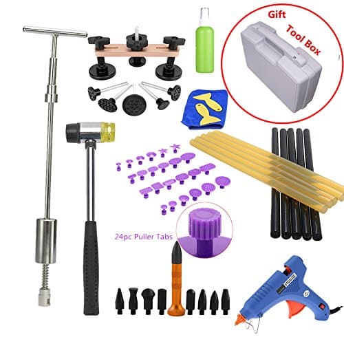 VTOLO PDR Tools Dent Lifter Slide Hammer Puller Paintless Hail Repair Removal Box Kits