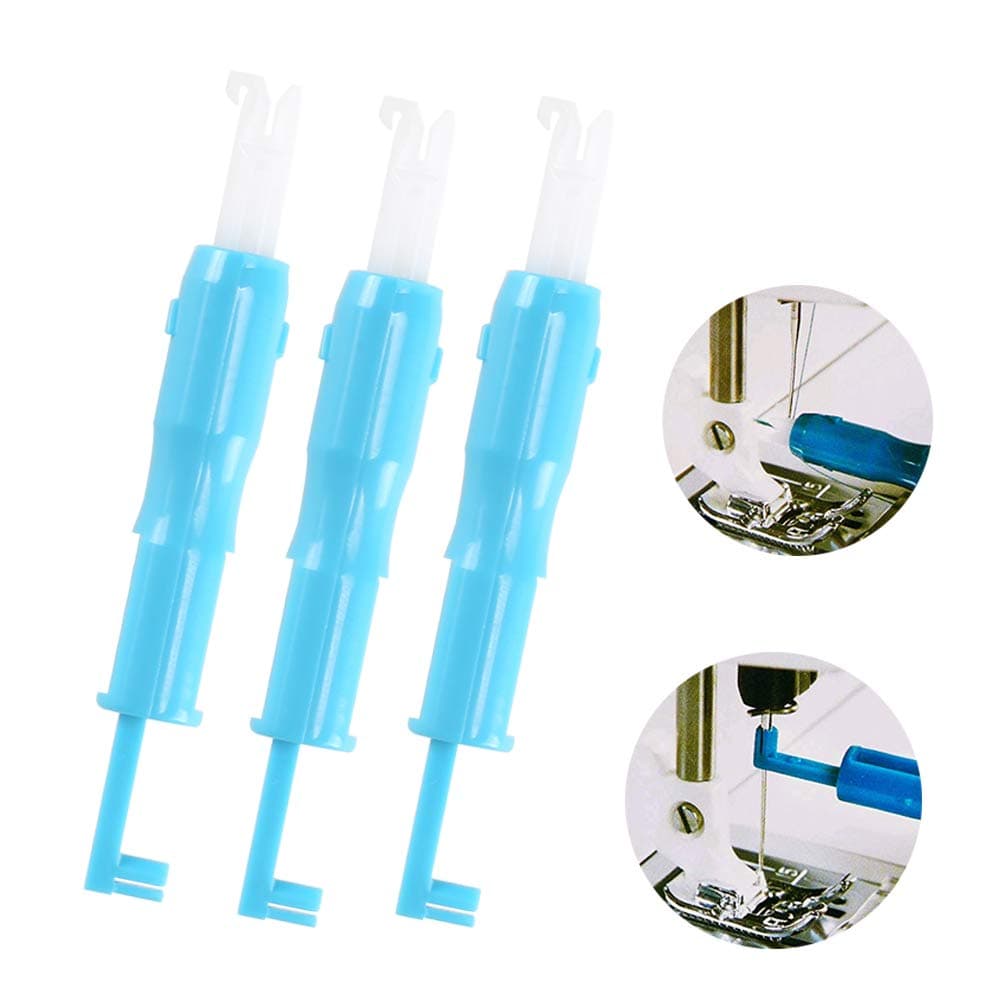 ManYee 3pcs Sewing Needle Inserter Machine Needle Threader Inserter Machine Auto Threader Needle Changer Inserter Needle Threading Tool
