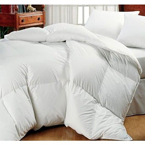 Oversized High Quality Goose Down Alternative Comforter - Fits Pillow Top Beds - Allergy Free! (Queen 92"x 96", White)