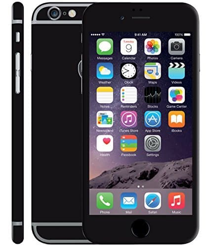 Matt Effect skin for iPhone 6 Full Body Wrap (Black)