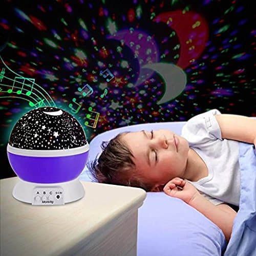 Star Projector – ALECTIDE Night Light for Kids, 360 Degree Rotation Night Light Lamp , Romantic 3 Modes Colorful LED Changing with USB Cable-Gifts for Teens Kids Children (Purple)