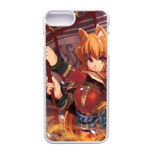 Spice and Wolf Holo Hard Plastic Phone Case Shell Cover Skin For iPhone 7 Plus 5.5 inch White DWF243