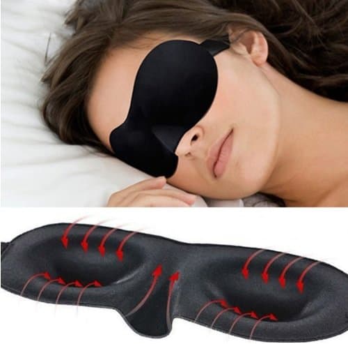3D Natural sleep mask & blindfold, super-smooth eye mask (Lifetime Warranty)