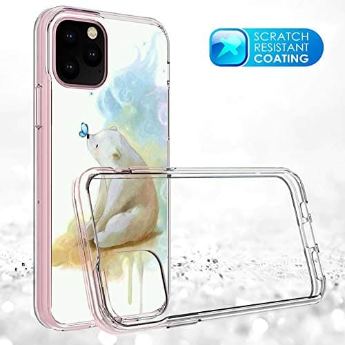 UV Printing TPU Case iPhone 11 Pro Max 6.5" Polar Bear with Butterfly