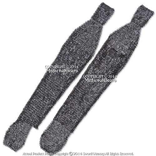 Medieval Gears Brand Functional Medieval Chainmail Legging Chausses Flat Ring Round Riveted SCA LARP