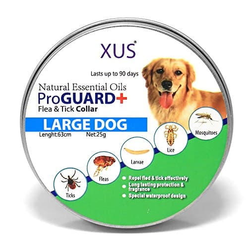 Flea and Tick Collar for Dogs Flea Control Collar with Natural Essential Oils For Large, Medium, Small Dog Treatment for Flea One Size Fits All