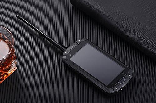 Lemhoov 4.5 Inch IP68 Waterproof MTK6582 Quad Core Android 4.4.2 Outdoor Smartphone 8.0MP Walike Talkie PTT NFC OTG 3G GPS Cell Phone Unlocked (Black)