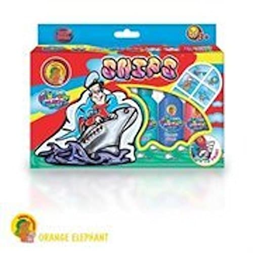 Orange Elephant Window Paints Set- Ships Theme (6 Colors)