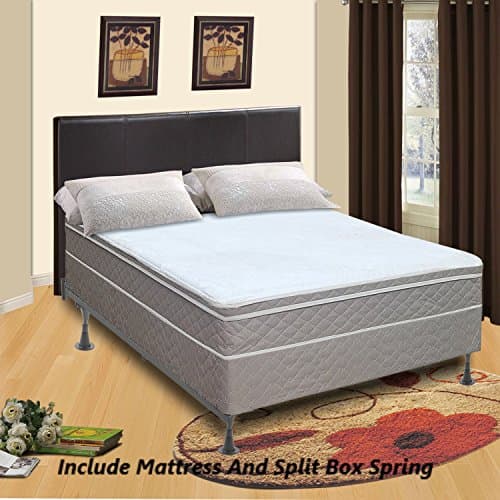 Mattress Solution 440z-6/0-2S 9-Inch Full Assembled Orthopedic Mattress and 8" Split Box Spring/Foundation Set, Tomorrow Dream Collection, California King Size
