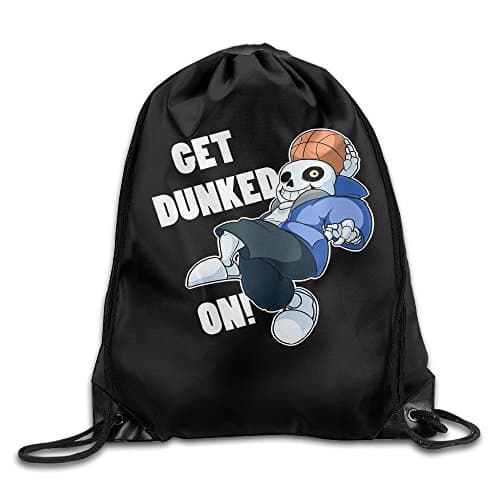 Undertale Sans Get Dunked On Men &amp; Women Drawstring Backpack Sack Bag
