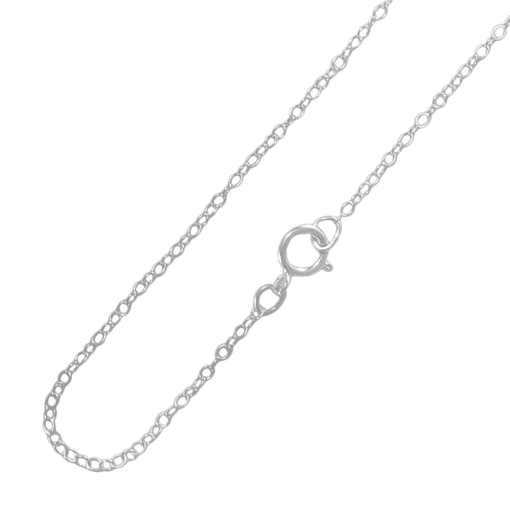 925 Sterling Silver Chain, 1.1 mm Simple Cable Chain for Pendants (16-30 Inches)