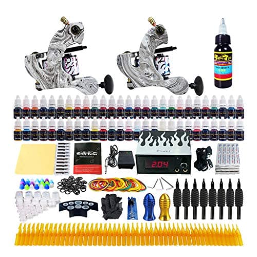QUANJI Coil Tattoo Machine Double Machine Set Tattoo Tool Texture Stamping Casting Machine Fog Cut Line Integrated TK220
