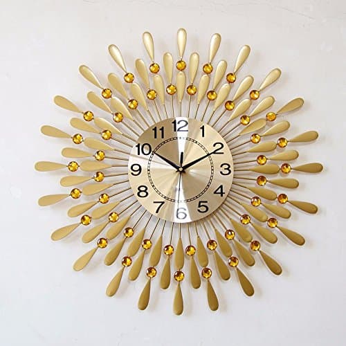 zhENfu Innotime, simple decoration clock, wall clock, quartz clock, watch quiet living room,Golden