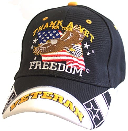 Thank A Veteran For Your Freedom Adjustable Hat