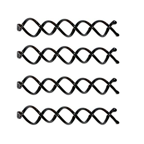 4 Pac Spiral Bobby Hair Pins NON-SCRATCH ROUNDED TIPS Spin Pins Twist Screw Hair Pins