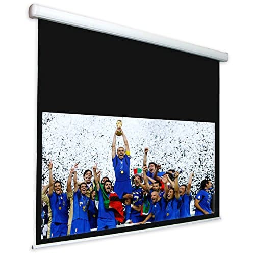 Motorized Projection Screen with Edges 290 x 163 cm 16: 9, Motor Projector 300 x 218 cm "Energy" Towel Great for Any Lamp 100% Superior Professional Quality HD.