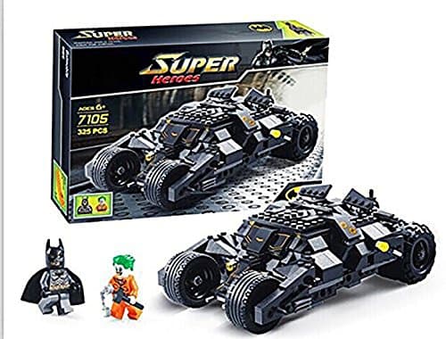 Bat- ManToy building bricks 325 piece set batmobile heroes set