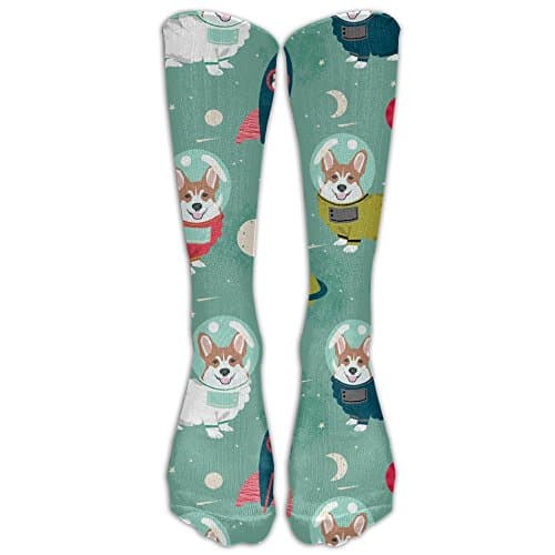 Ruin Outer Space Corgi Warm Socks Trendy Crew Socks No Show Socks