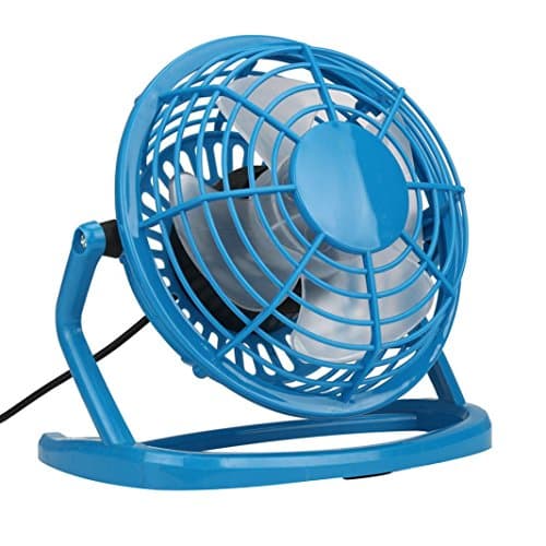 Tootu Notebook Laptop Computer Portable Super Mute PC USB Cooler Desk Mini Fan NEW (Blue)