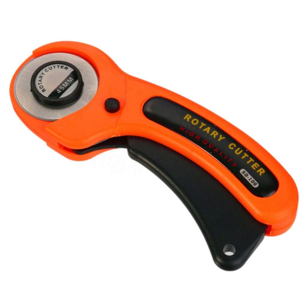 ZANFUN 45mm Sharp Round Cutters Sewing Rotary Roller Fabric Cloth Guiding Cutting Machine Quilters Fabric DIY Craft Tool