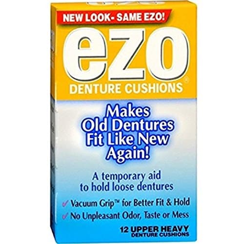 Ezo Denture Cushions, Upper Heavy, 12 Count Per Box (11 Pack)