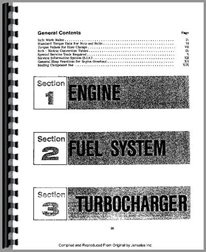 International Harvester E200 Elevating Scraper Engine Service Manual