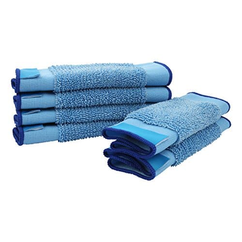 6-pack Wet Microfiber Mopping Cloths Washable&amp;Reusable Mop Pads Fits iRobot Braava Floor Mopping 380 380t 320 321 Mint 4200 4205 5200 5200C Robot