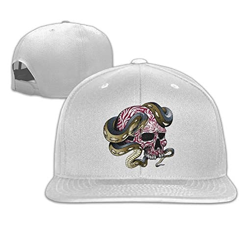 Skeletons and Snakes Unisex Flat Baseball Cap