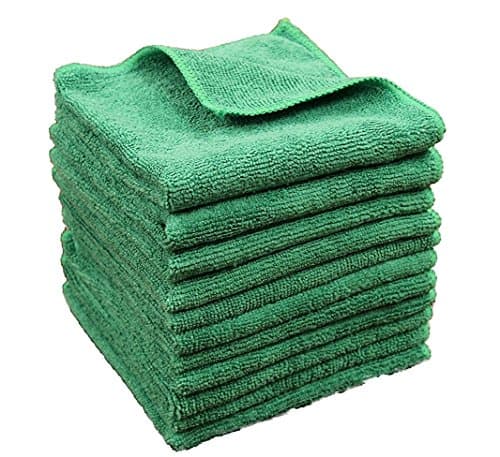 12 All-Purpose Premium Grade 100% Microfiber Towels! Soft, Plush & Durable - Ideal for TV Screens, Laptops, Windows, Mirrors, Cell Phones, Glasses and More! 100% Lint & Scratch-Free Guaranteed
