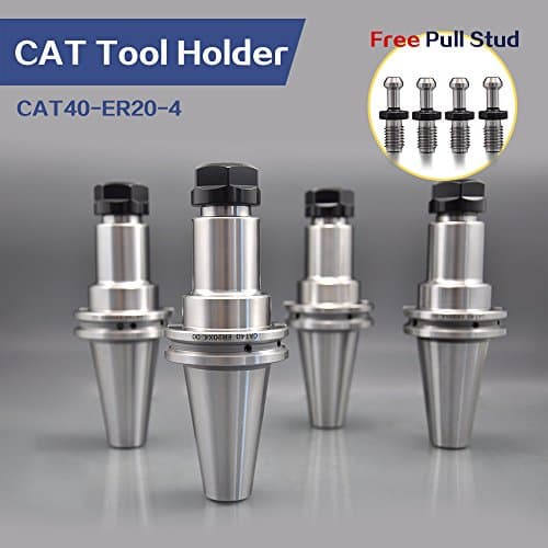 4 PCS CAT40-ER20-4 Shank ER Collet Chuck Tool Holder