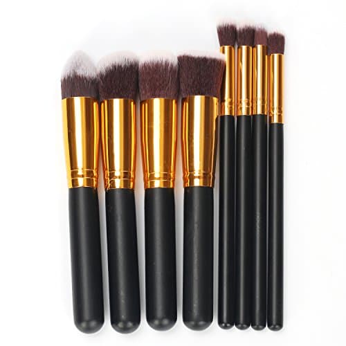 Hername 8 Pcs Angle Makeup Brushes concealer Eye Shadow Blush Contour Foundation Cosmetic Brushes for Powder Liquid Cream makeup brushes Makeup Brush
