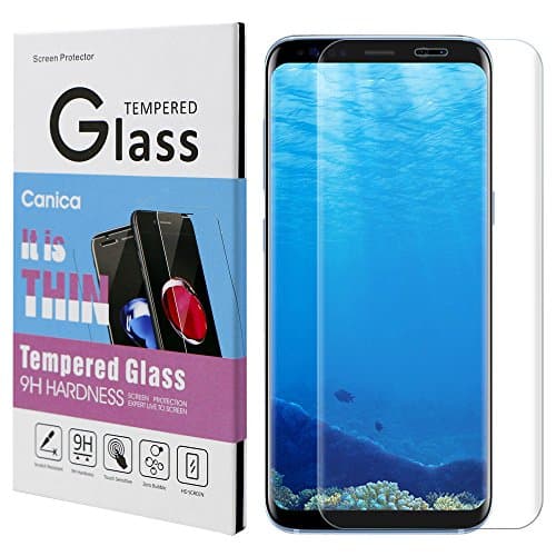 Galaxy S8 Plus Screen Protector,Galaxy S8 Plus Tempered Glass Screen Protector,Canica Samsung S8 Plus Tempered Glass film Full Coverage HD Clear for Galaxy S8 Plus (#001)