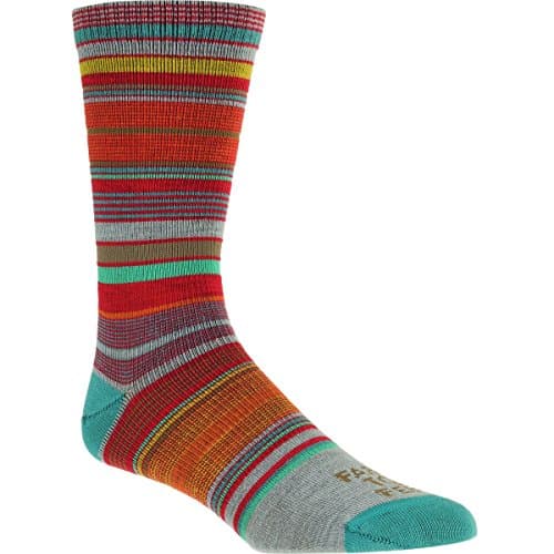 Farm to Feet Ithaca Multi-Stripe Ultralight Crew Merino Wool Socks