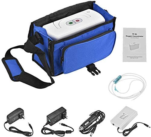 ECH Portable Full Intelligent Home O-x-y-g-e-n Concentr-ator Gener-ator for Travel and Home 110V Work Compact Silent