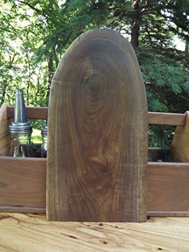 Live edge-walnut cutting board-oval-wood serving board