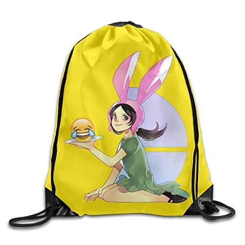 Top Bee Bobs Burgers Louise Drawstring Backpack Bag One Size