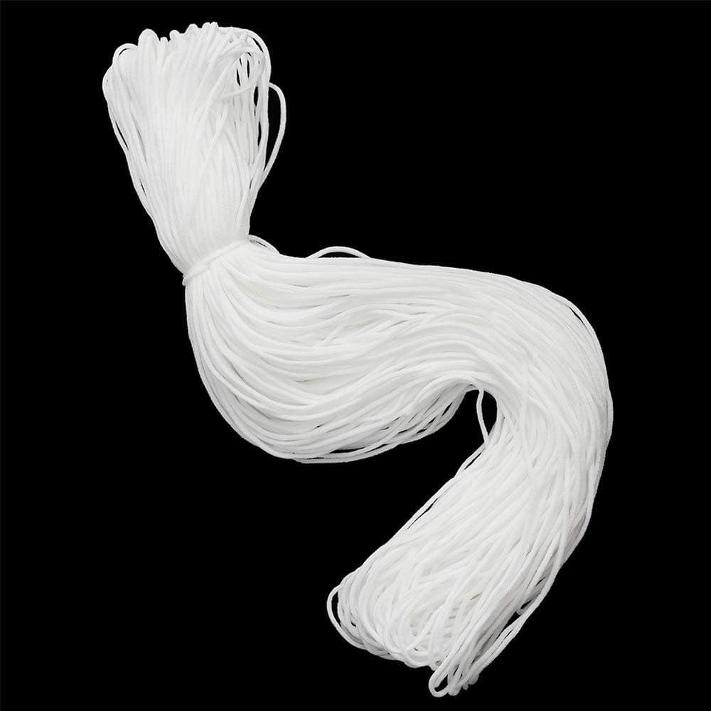 100 Meters 3mm Round Making Face Shield Elastic Band Rope Rubber Band String DIY Clothing Craft Accessories