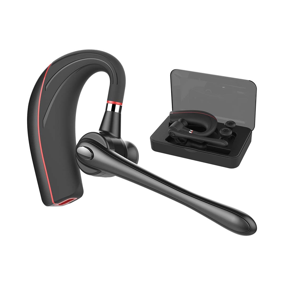 Bluetooth Headset[Upgraded V5.0], Handsfree Wireless Earpiece with Mic for Business/Driving(240 Hours Standby,9 Hours Working Time)
