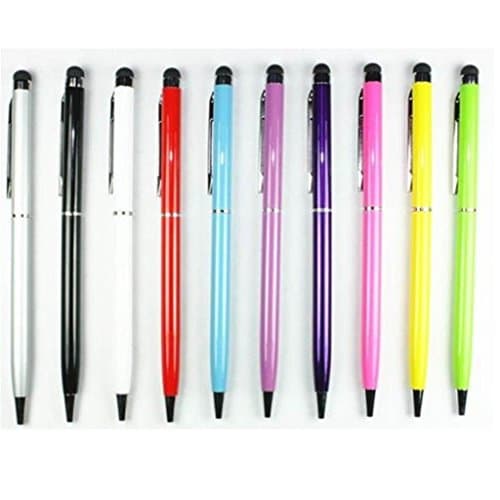 SuperPenZ Stylus [10 Pcs], 2-in-1 Universal Touch Screen Stylus + Ballpoint Pen for Smartphone/Tablets iPad iPhone Samsung etc
