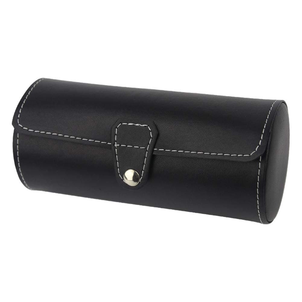 Travel Leather Watch Roll Organizer Case Box