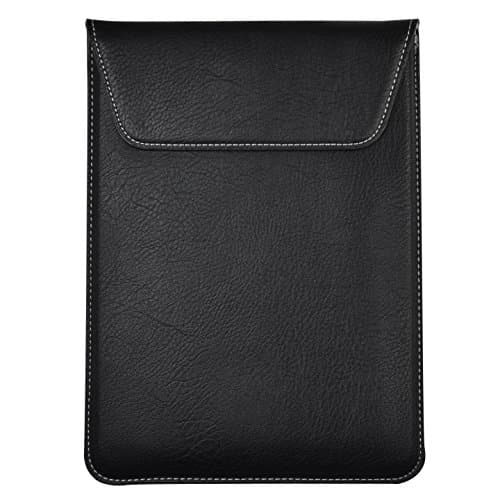 PU Leather Protective Sleeve Pouch Case for iPad 9.7 / iPad Pro 9.7 / iPad Air 2 / Samsung Galaxy Tab S3 / S2 9.7 / Galaxy Tab A 10.1 / Lenovo New Yoga Tab 3 Pro 10 / Asus ZenPad 3S 10 (Black)