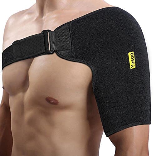 Dislocated Shoulder Brace for Left and Right Size Fits Men and Women, Rotator Cuff Support Adjustable with Mesh Bag for Hot Cold Therapy Shoulder Wrap for Tear Injury AC Joint Dislocated Recovery