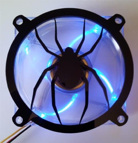 Custom Acrylic Spider Computer Fan Grill 200mm