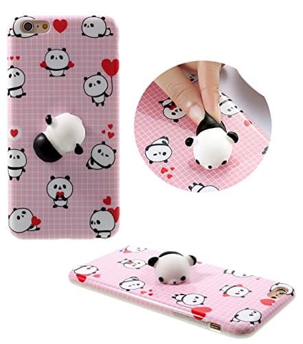 Squishy Case For iPhone 6/6s / 3D Soft Poke Animal Doll Case / Squishy Panda Case / Soft Silicone Squishy Panda Resting Phone Back Cover (FOR IPHONE 6/6s ONLY / Panda)
